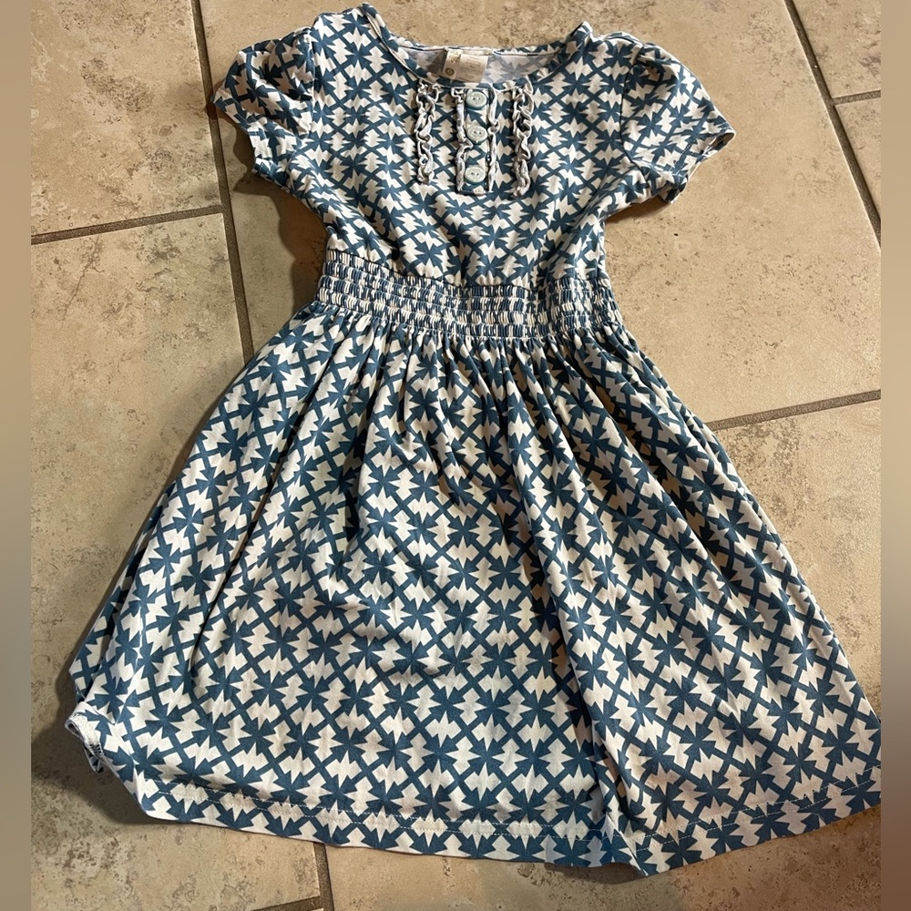 Cotton blue and white Matilda Jane dress